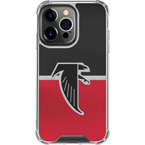 NFL Atlanta Falcons Vintage iPhone 15 Pro Clear Case